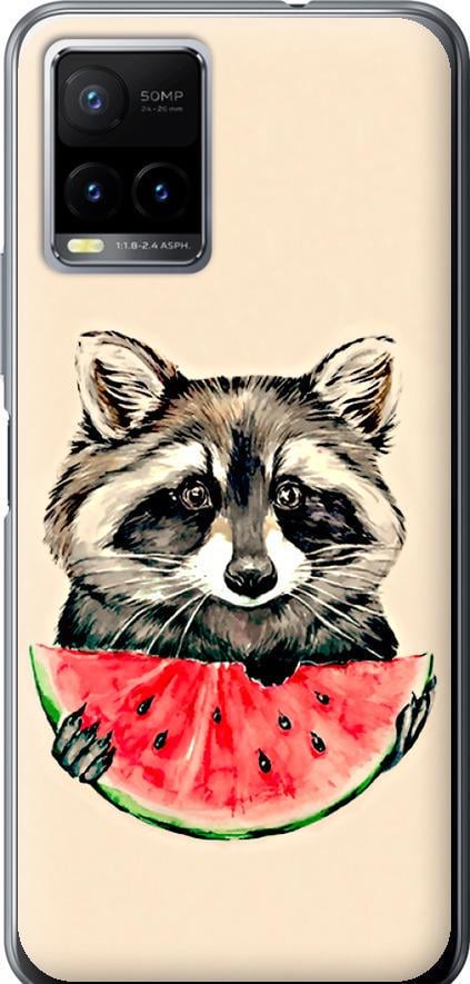 Чехол на Vivo Y33s Енотик с арбузом (4605u-2643-42517) Чехол на Vivo Y33s Енотик с арбузом (4605u-2643-42517)