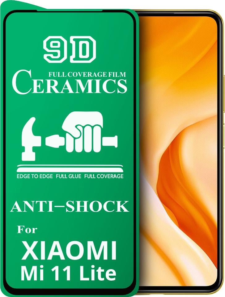 Защитная пленка Ceramics для Xiaomi Mi 11 Lite керамическая 9D (24268)