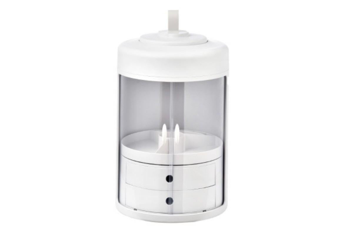 Органайзер для косметики 4 секции цилиндрический Белый (YM226) Органайзер для косметики 4 секции цилиндрический Белый (YM226)