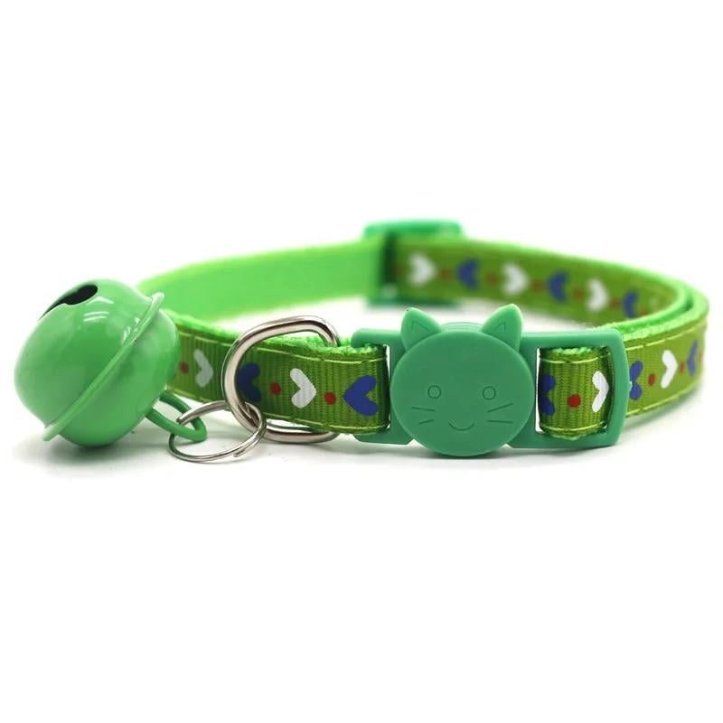 Ошейник для кошек и собак Kitty Kat 19-32 см Green (1254)