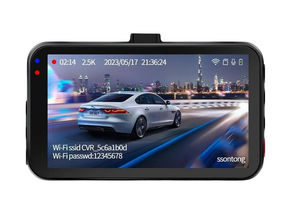Видеорегистратор ssontong A16W Dash Cam 2.5K Quad HD WiFi/ночное видение SONY/170°/3" LCD/G-сенсор (2221448171)