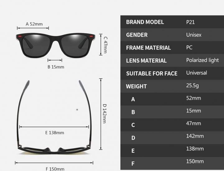 Солнцезащитные очки SunGlass поляризационные One Size Black/Red (HP1217895111) - фото 3