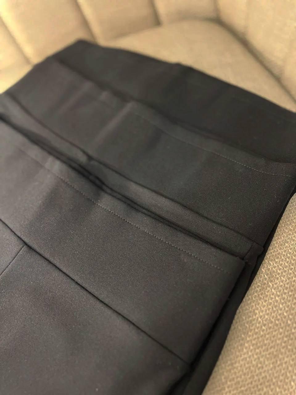 Лосины женские батал INCEBELLI 4148 широкий пояс утепленные 4XL Черный (1182) - фото 7