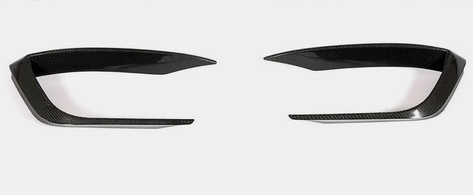 Накладки на передний бампер DDCarbon для Base 2018-2020 / Maserati Ghibli 2013-2023 гг. карбон (153592)