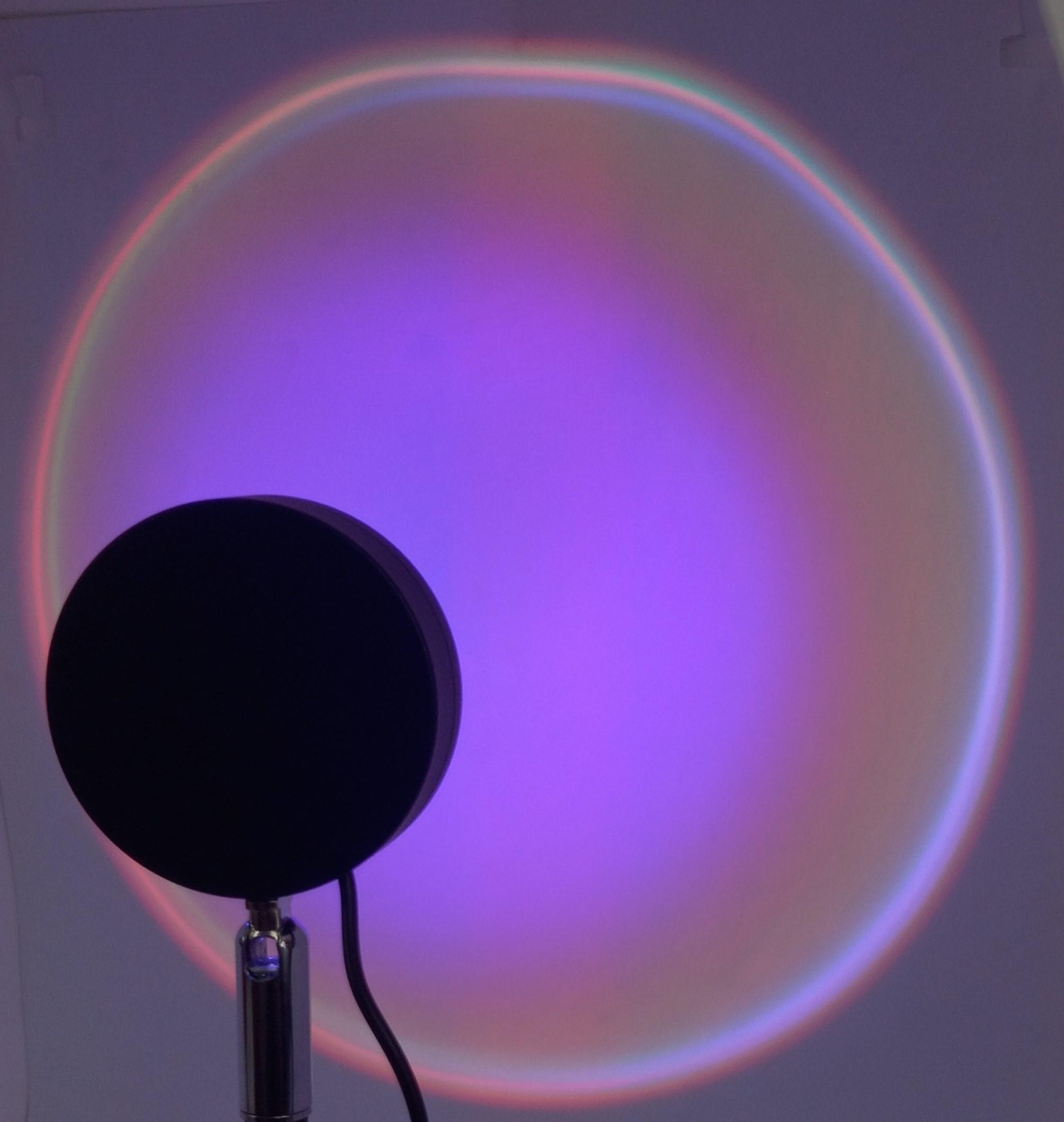 Светильник проекционный Sunset lamp с эффектом рассвета и заката с пультом USB с 4 режимами освещения (11486714) - фото 2 Светильник проекционный Sunset lamp с эффектом рассвета и заката с пультом USB с 4 режимами освещения (11486714) - фото 2