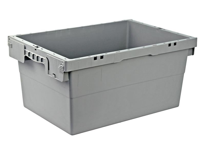 Ящик пластиковий N6428-1000 суцільний тип1 600х400х280 мм Сірий (32156685)