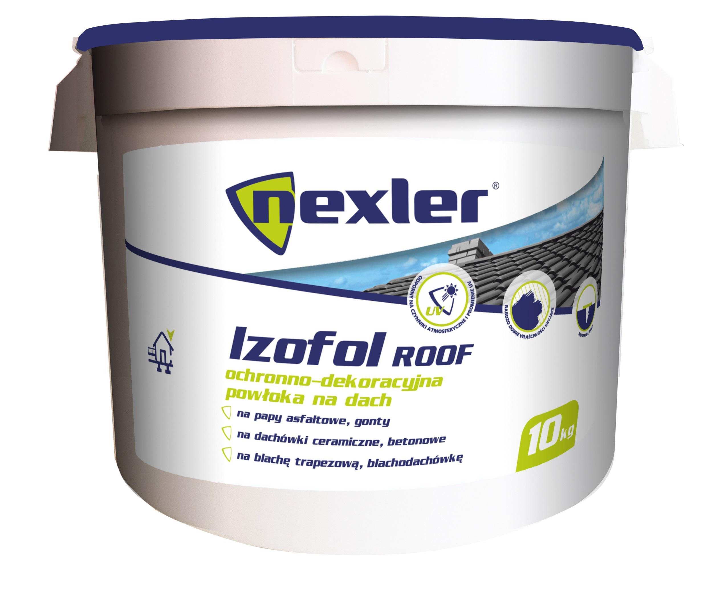 Защитно-декоративное покрытие NEXLER Izofol Roof для крыши коричневый 10 кг (19184485)