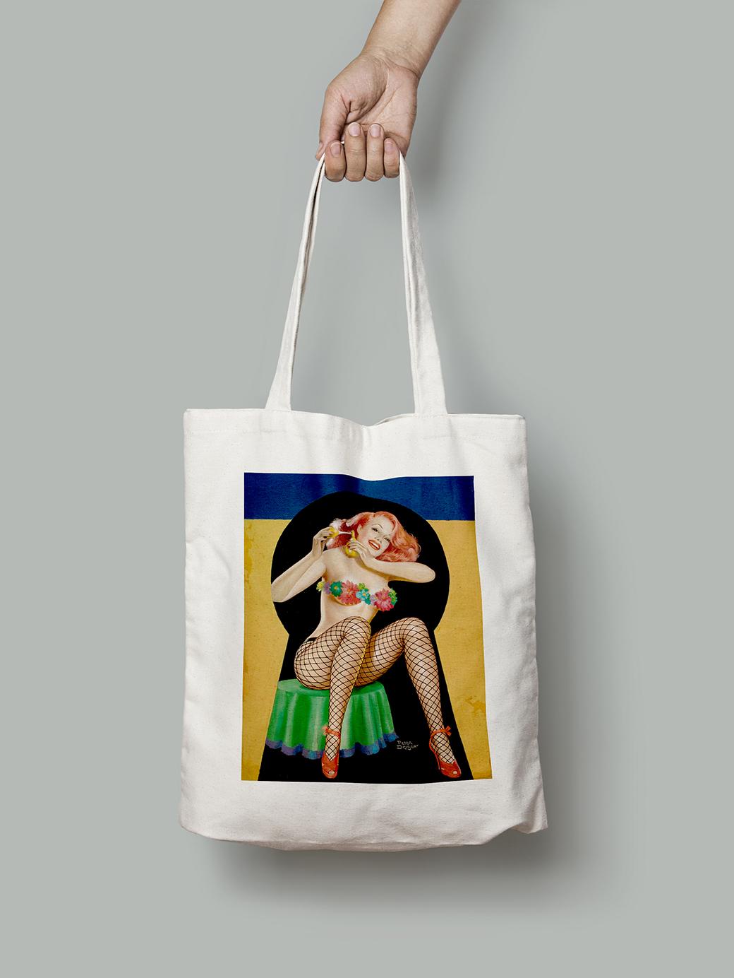 Эко-сумка В колготках-сеточке. Питер Дрибен шопер (pin_up0030026_Bag)