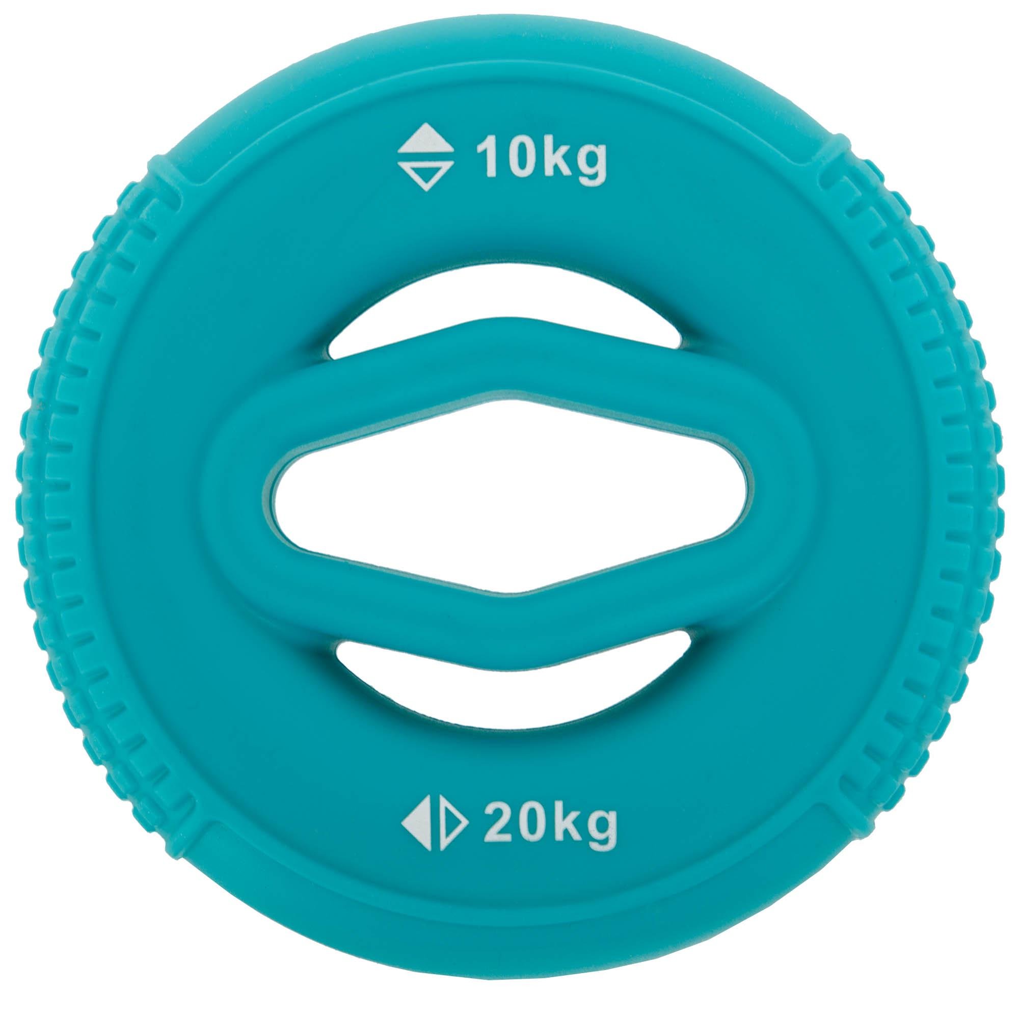 Эспандер кистевое кольцо с двойной нагрузкой Jello FI-4404 1 шт. 7,5 см 10-20LB Бирюзовый