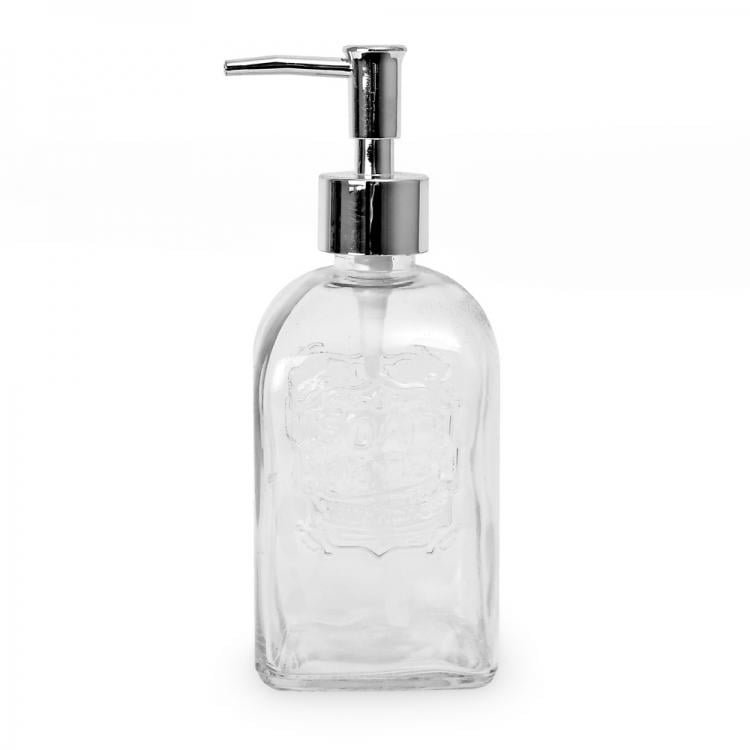 Диспенсер для рідкого мила скляний 400 мл 20x9 см Transparent (128222) Диспенсер для рідкого мила скляний 400 мл 20x9 см Transparent (128222)