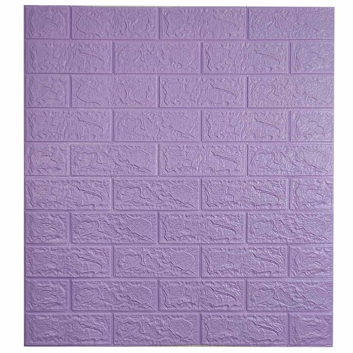 3D-панель cамоклеющаяся 700x770x3 мм Пурпурный кирпич (802)