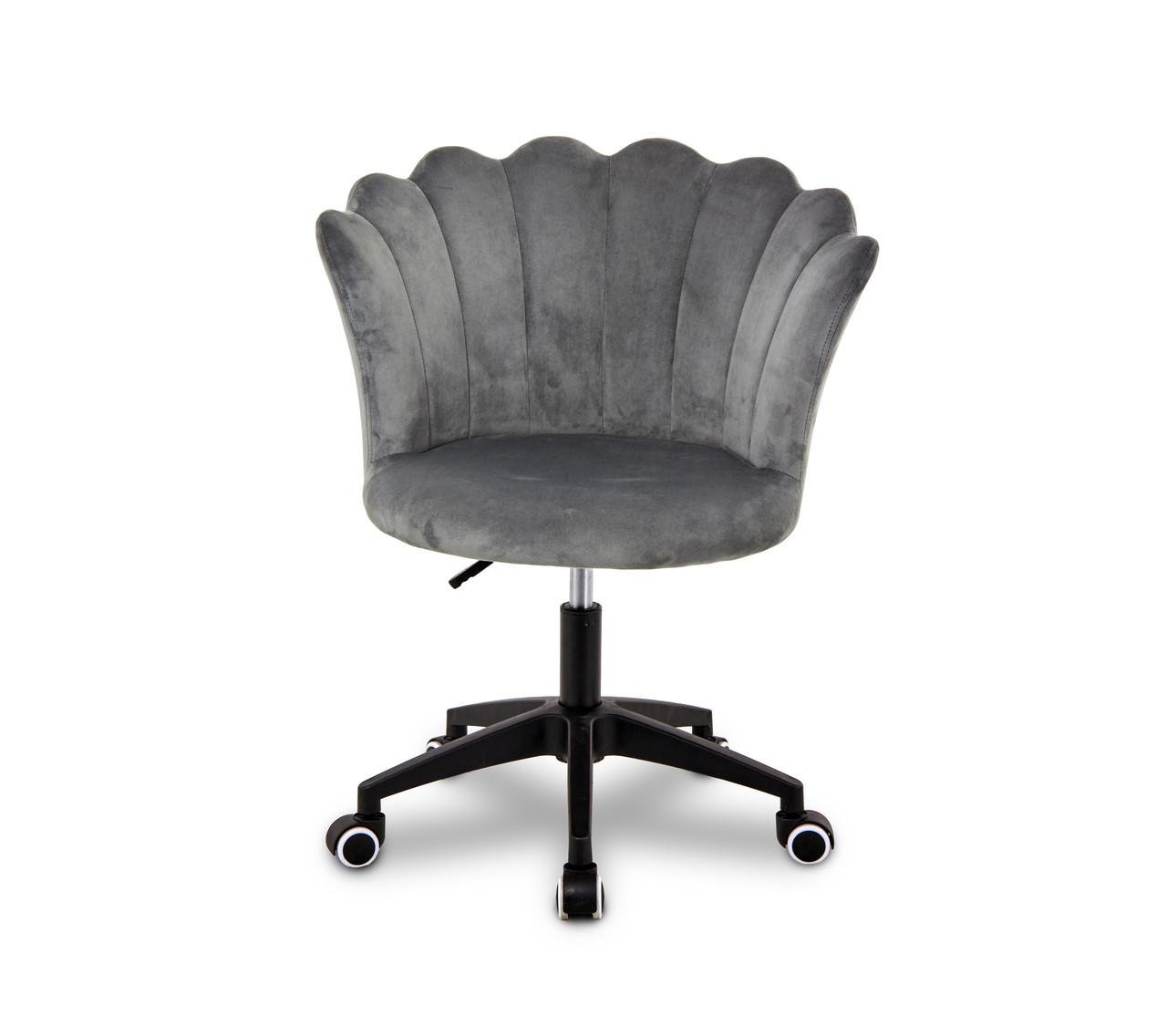 Крісло обертове Flowers гламурне вельвет Сірий (2604346445) - фото 2 Крісло обертове Flowers гламурне вельвет Сірий (2604346445) - фото 2