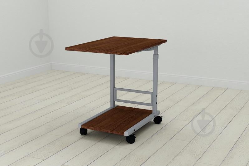 Стол приставной Ferrum-decor Френу 62x40x60 металл Серый ДСП Венге 16мм (FRE0017) Стол приставной Ferrum-decor Френу 62x40x60 металл Серый ДСП Венге 16мм (FRE0017)