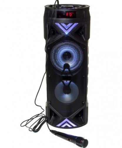 Колонка-бумбокс портативная XPRO ZQS6201 30 Вт USB/SD/FM радио/Bluetooth/1 микрофон/ДУ (MER-15654)