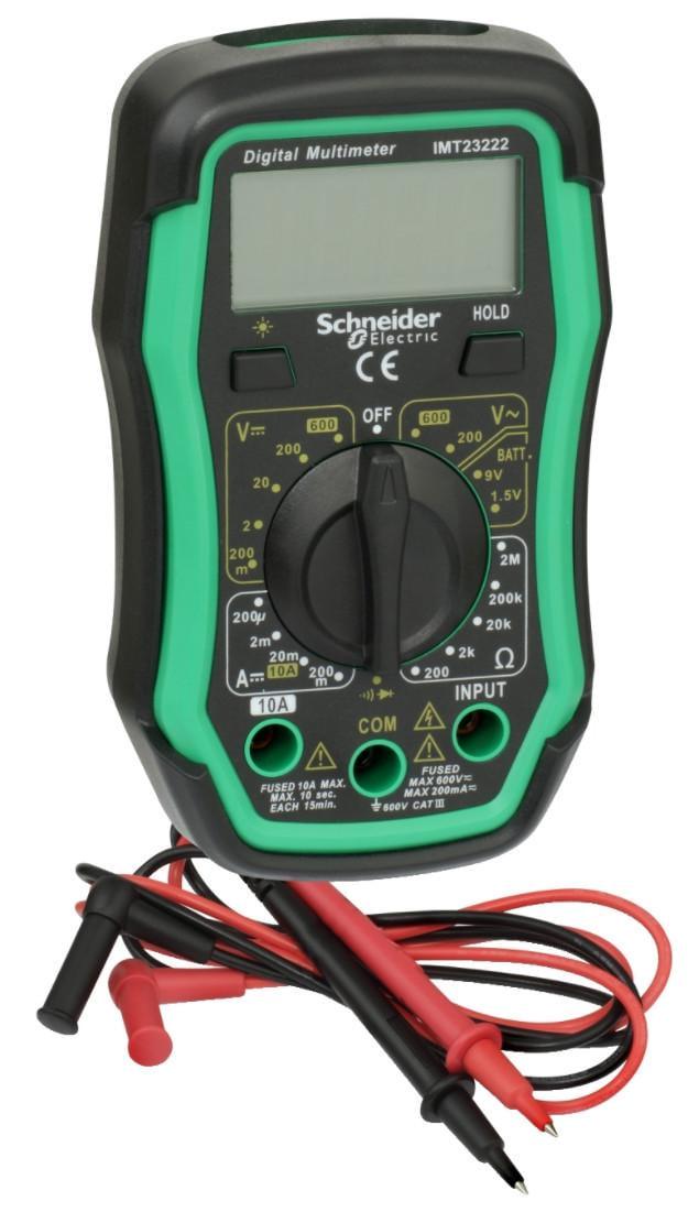 Мультиметр цифровой Schneider Electric 600V АС/DC 150x90x40 мм (IMT23222)