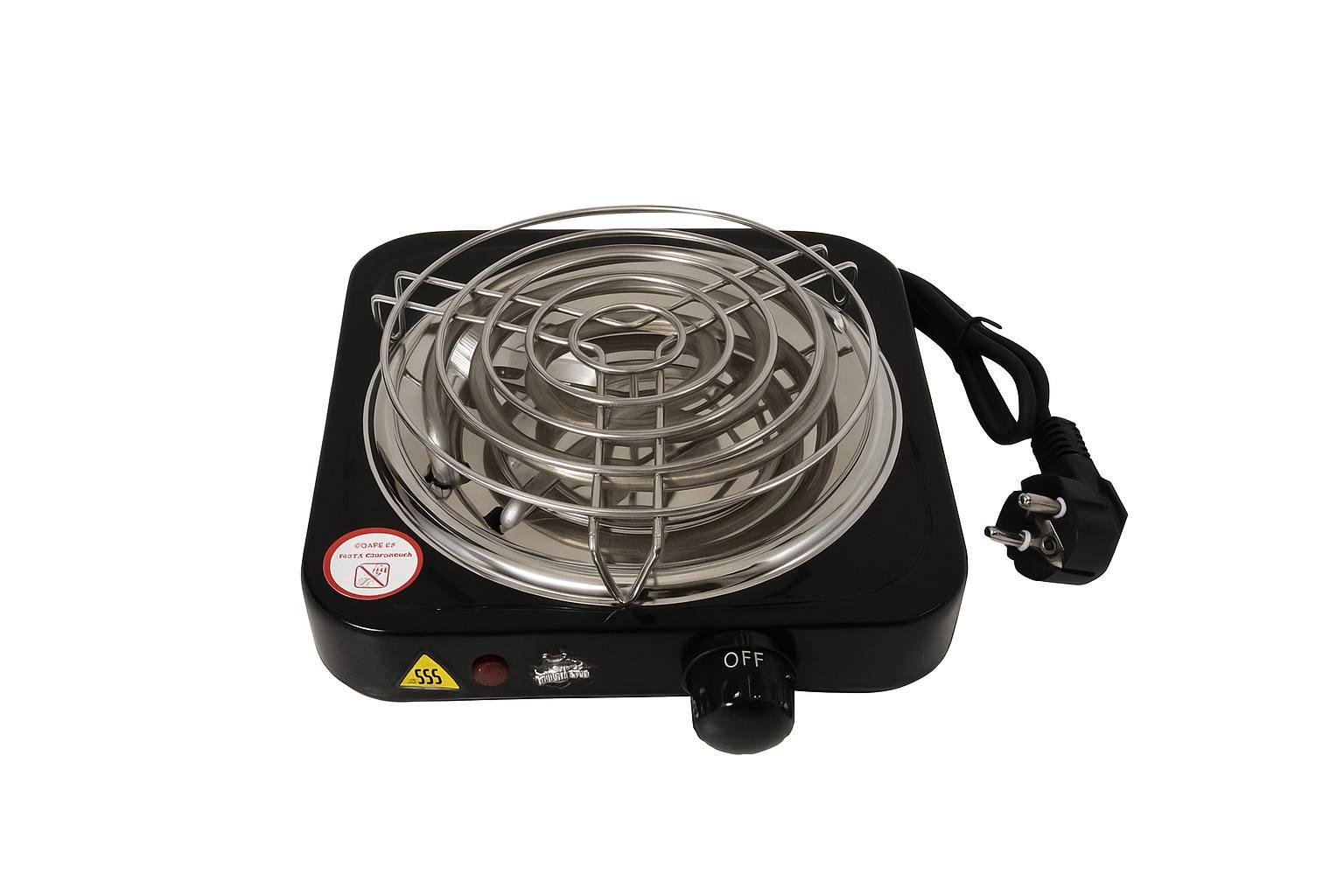 Плита для розпалювання вугілля Hot Plate 500W Black (2188148439)