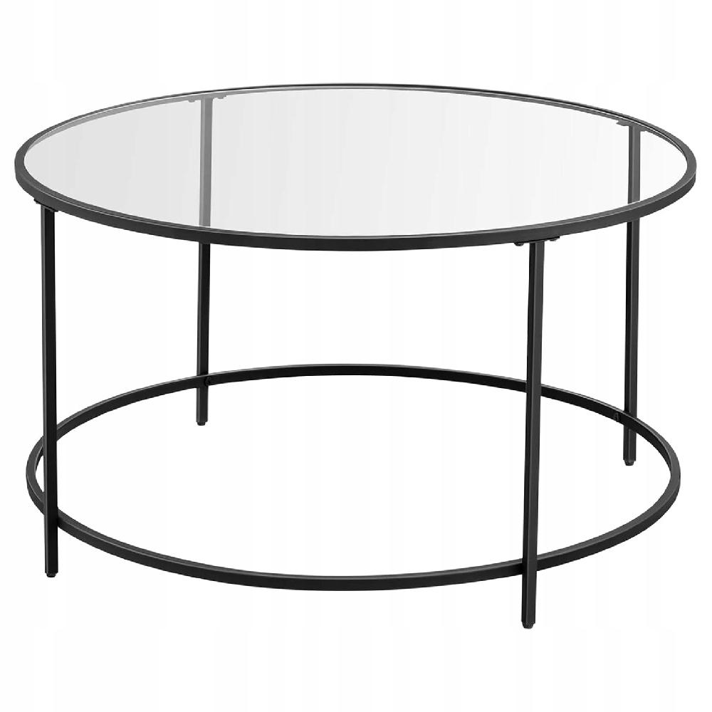 Журнальный столик Songmics Glamour стеклянный круглый 84x45 см Black (LGT021B01) Журнальный столик Songmics Glamour стеклянный круглый 84x45 см Black (LGT021B01)