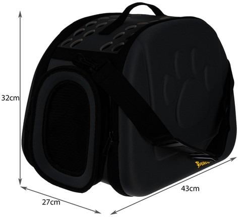 Сумка-переноска для животных 43х32х27 см Черный - фото 2