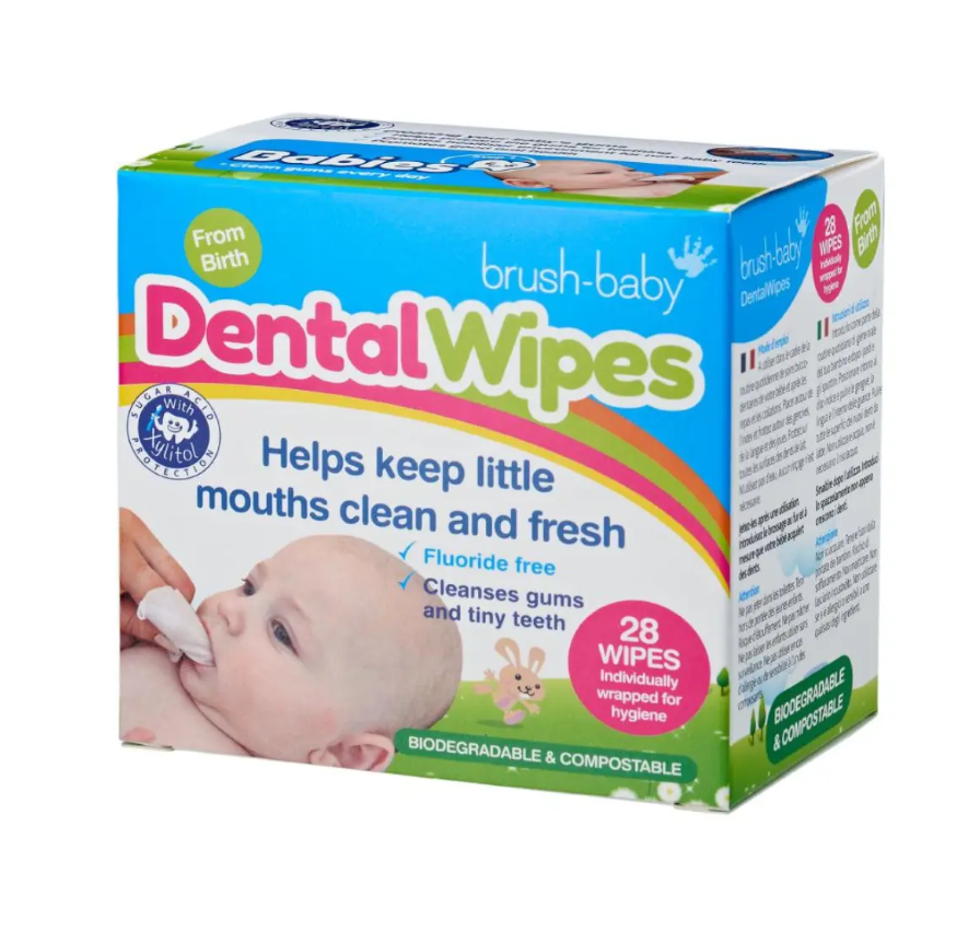 Серветки зубні дитячі Brush-Baby DentalWipes 28 шт. (12285568)