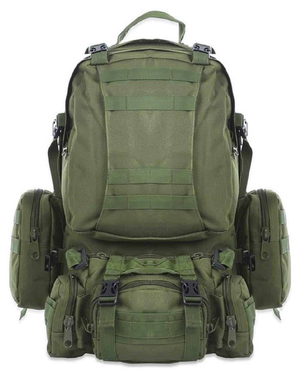 Рюкзак тактический с подсумками 55 л Оливковый (R000149)
