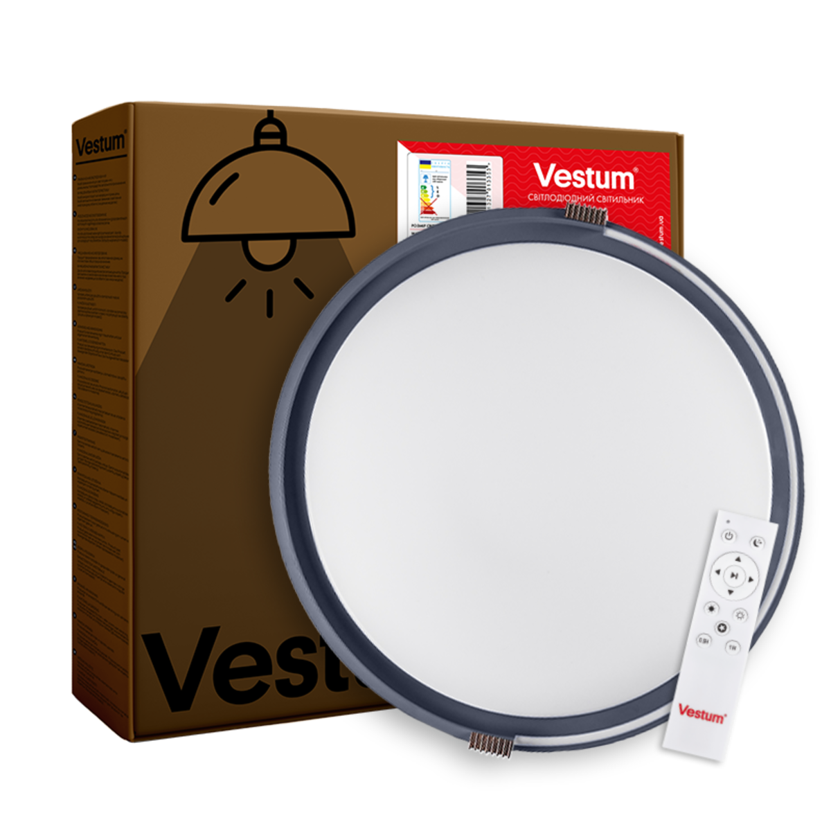 Потолочный светильник Vestum COLISEUM матовый 60W 3000К-6500К с ДУ 395х60 мм Белый с синим - фото 5 Потолочный светильник Vestum COLISEUM матовый 60W 3000К-6500К с ДУ 395х60 мм Белый с синим - фото 5