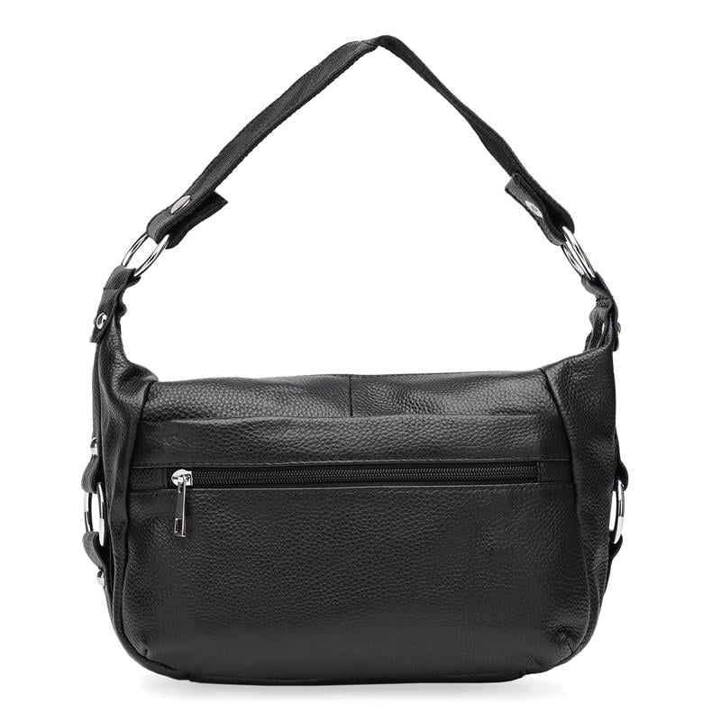 Сумка жіноча шкіряна Borsa Leather K1131 Black