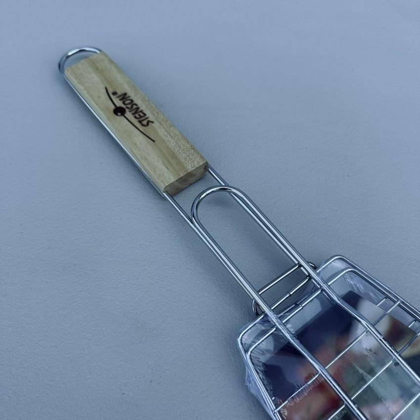 Решетка-гриль для рыбы Stenson MH-5413 37х12х2,5 см (2679728737) - фото 2 Решетка-гриль для рыбы Stenson MH-5413 37х12х2,5 см (2679728737) - фото 2