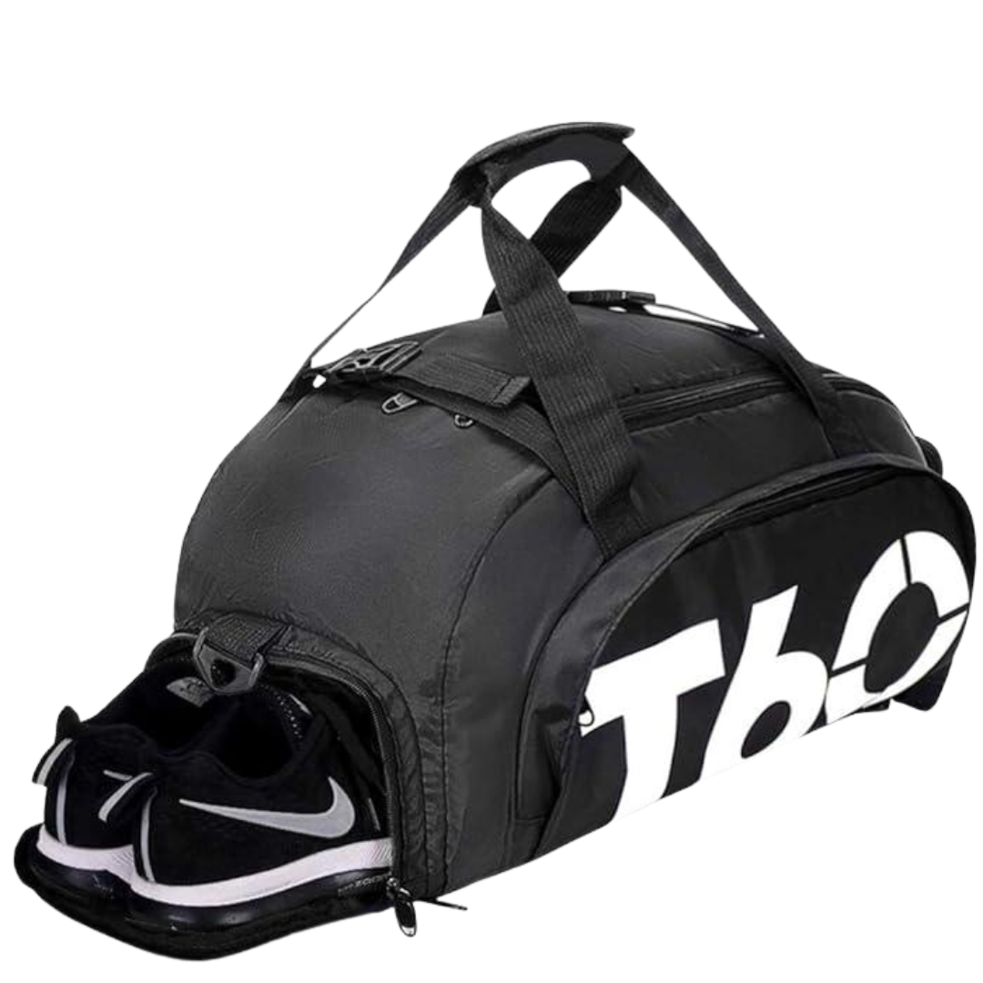 Сумка-рюкзак спортивная с отделом для обуви унисекс (ТS-60-Black) - фото 8 Сумка-рюкзак спортивная с отделом для обуви унисекс (ТS-60-Black) - фото 8