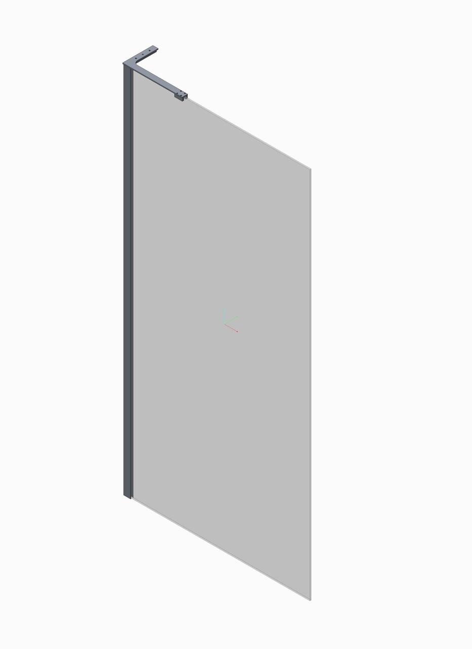 Душевая перегородка KOER SR SP02-100x200-TR-12 Walk-In прозрачное стекло Easy Clean 8 мм Золотой матовый (KR5396) - фото 4