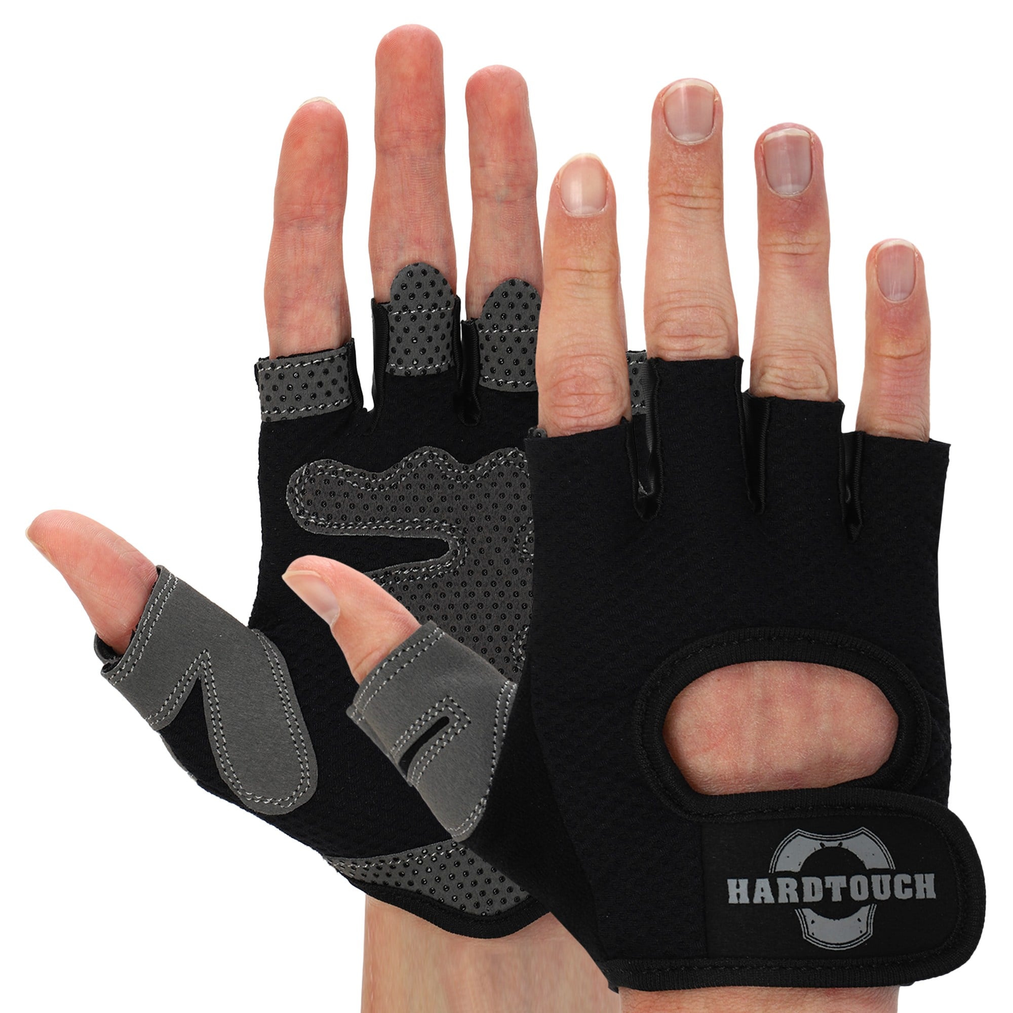 Перчатки для фитнеса и тренировок Hard Touch BC-4460 M Черный (6841618d2aa05974766ef7d5)