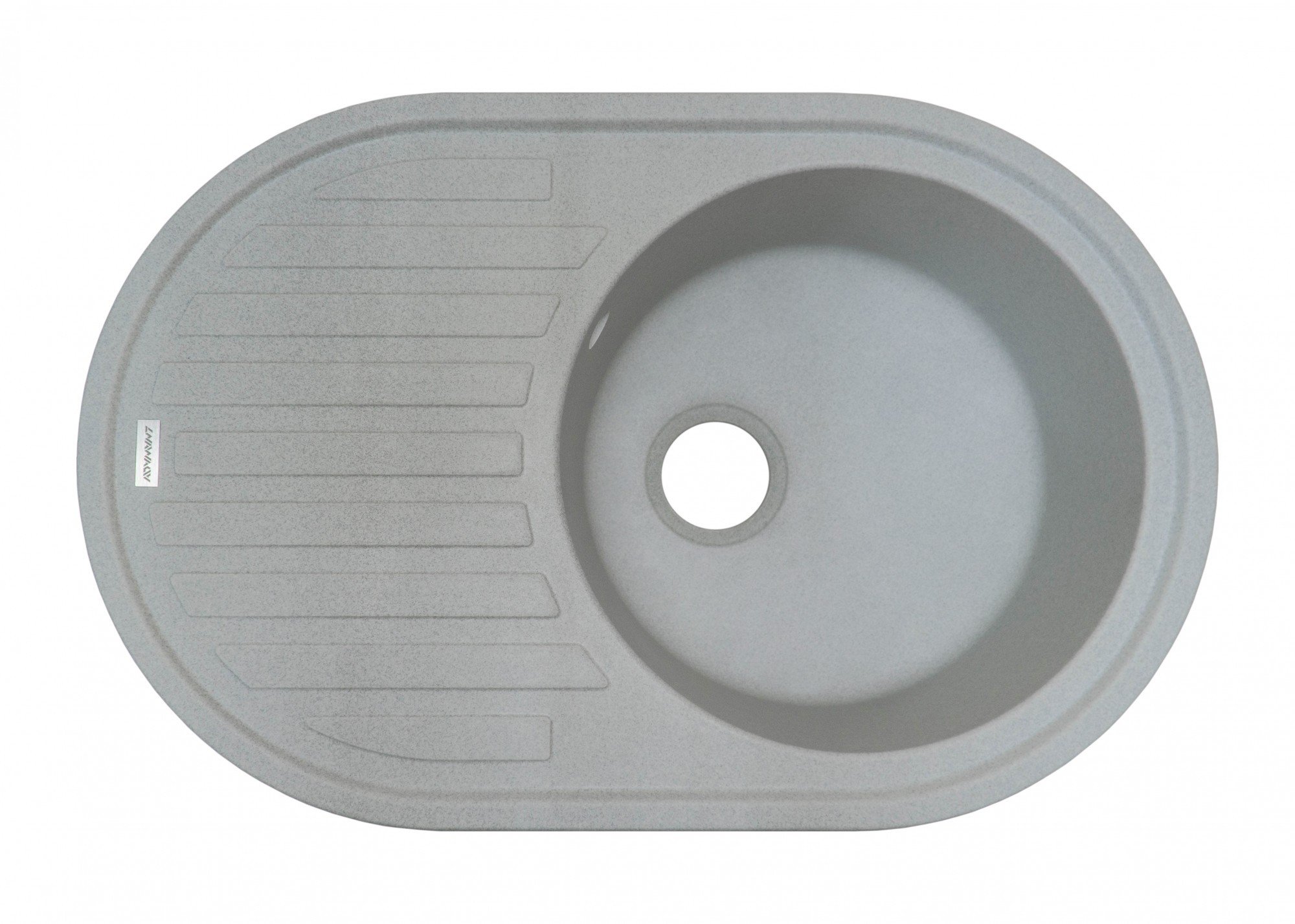 Мойка для кухни Adamant Ellipsis (light grey-09) 77х50х20 см - фото 3