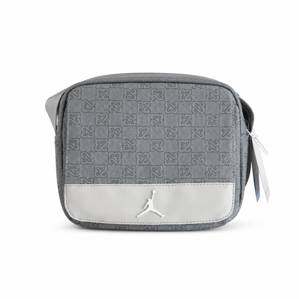 Сумка через плечо Nike Air Jordan Monogram Crossbody с магнитным карманом и регулируемым ремнем Серый Сумка через плечо Nike Air Jordan Monogram Crossbody с магнитным карманом и регулируемым ремнем Серый