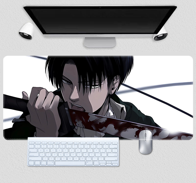 Коврик для мышки с Аниме принтом Attack on Titan 800х300х3 мм (0651)
