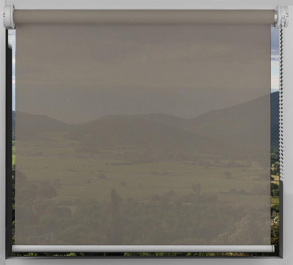 Ролета тканинна Decolux Pastel Opal Мн-19 70х160 см Білий/Темний бежевий