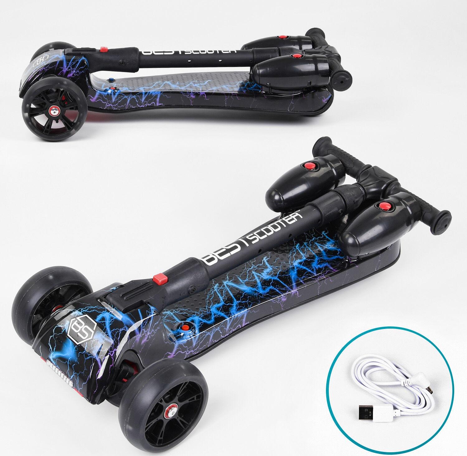 Самокат Best Scooter Maxi 94666 Синий - фото 3