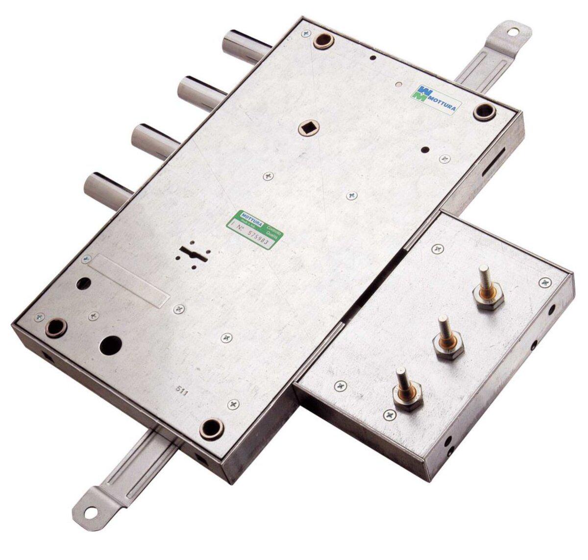 Замок Mottura 65564DMZO54 4 ригельний під тяги з цифровим механізмом з ручкою