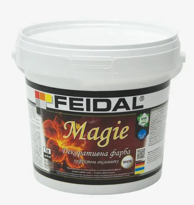 Фарба декоративна Feidal Magie з ефектом оксамиту 1 л Перламутровий - фото 1