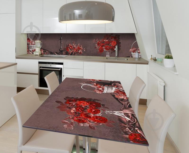 Наклейка 3Д виниловая на стол Zatarga «Старая охра» 650х1200 мм для домов, квартир, столов, кофейн, кафе Наклейка 3Д виниловая на стол Zatarga «Старая охра» 650х1200 мм для домов, квартир, столов, кофейн, кафе