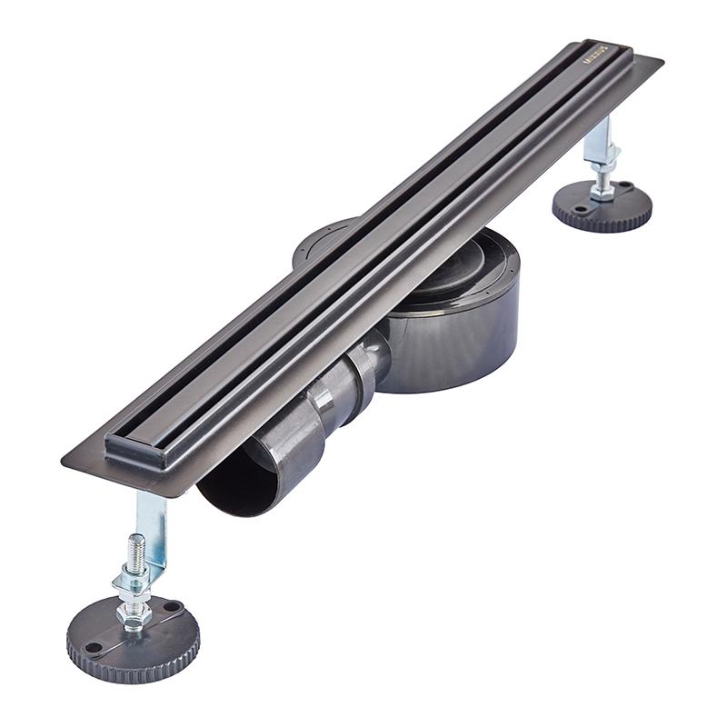 Трап душовий MIXXUS Drain-05-50-Slim з нержавіючої сталі SUS304 30x500 мм Чорний (MI6168) - фото 2 Трап душовий MIXXUS Drain-05-50-Slim з нержавіючої сталі SUS304 30x500 мм Чорний (MI6168) - фото 2