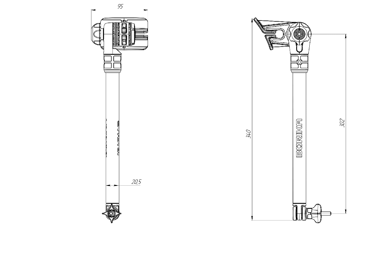 Держатель датчика эхолота Borika FASTen FTx300 L-300 мм для крепления на ликтросе belly boat ELLING OPTIMUS Черный (01.04.005.06.06) - фото 2 Держатель датчика эхолота Borika FASTen FTx300 L-300 мм для крепления на ликтросе belly boat ELLING OPTIMUS Черный (01.04.005.06.06) - фото 2