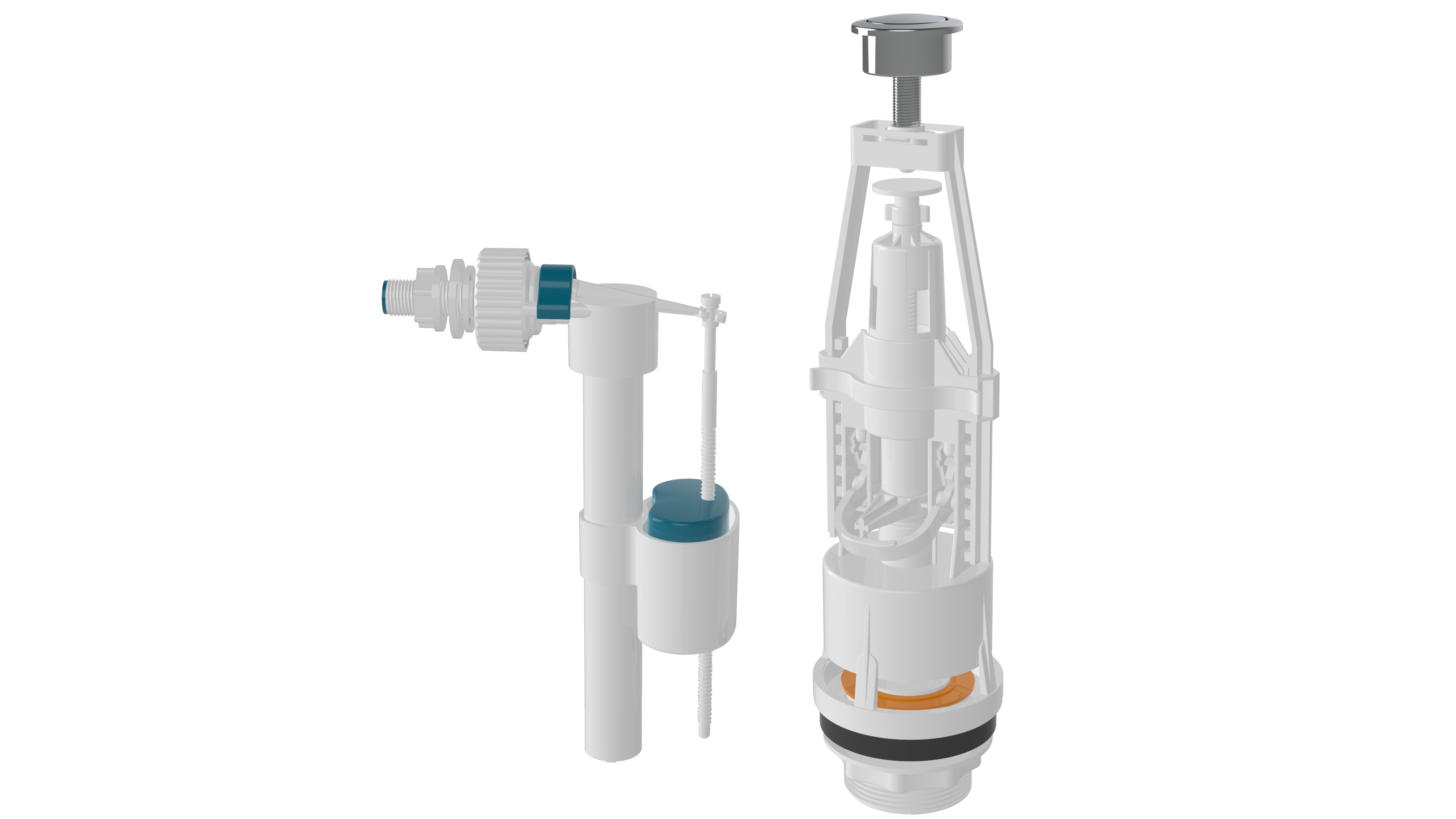 Арматура для змивного бачка Nova універсальна з клапаном бокової подачі (4126N)