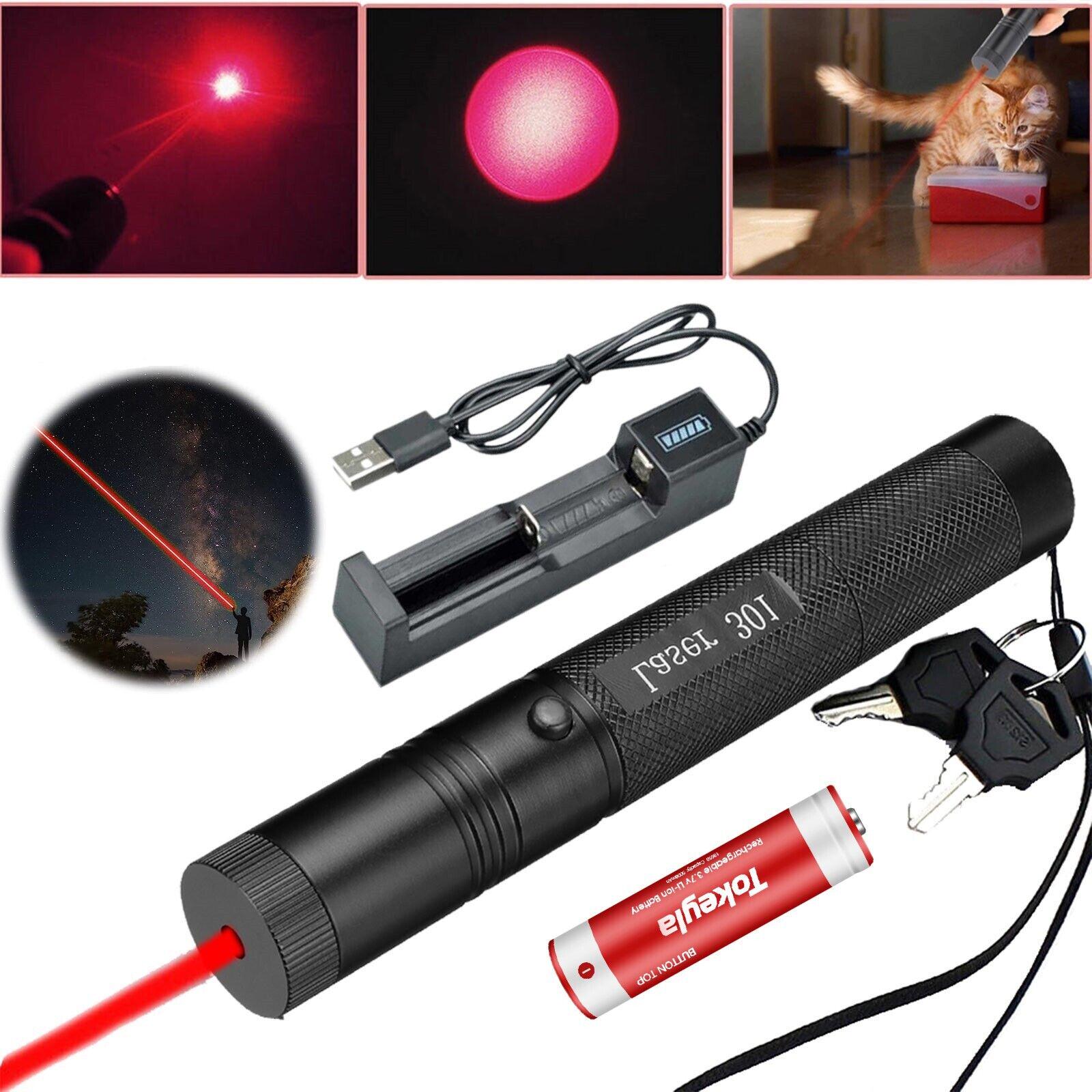 Указка лазерная Laser BL-303 Pointer ЗУ220В 18650 1000 мВт Red - фото 4