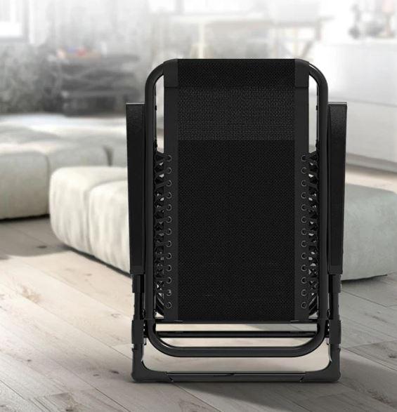 Шезлонг WCG R-03 Zero Gravity с матрасом Черный (R-03) - фото 6