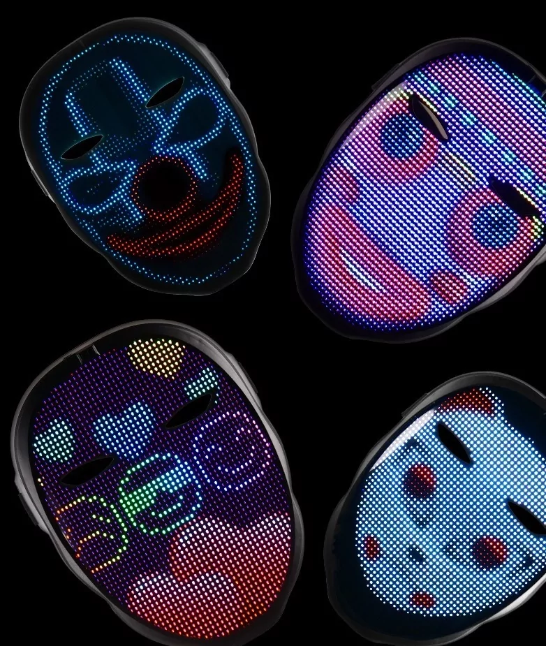 Маска интерактивная Cyber ​​Face LED - фото 6
