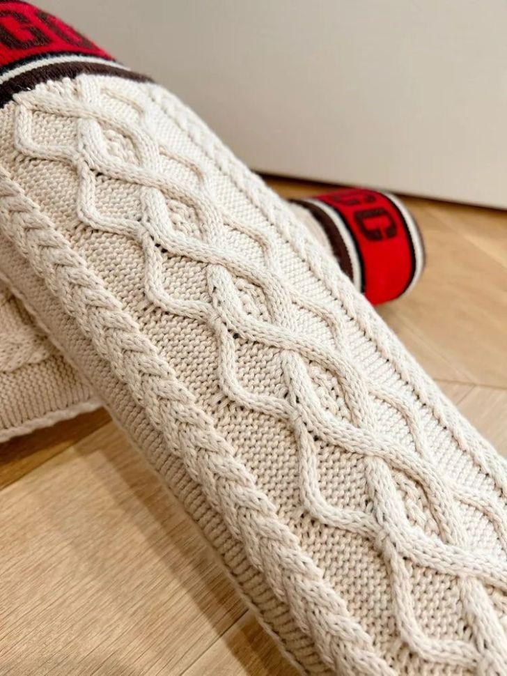 Уги жіночі UGG Sweater Letter Boots Chestnut р. 37 Помаранчевий (16554) - фото 8