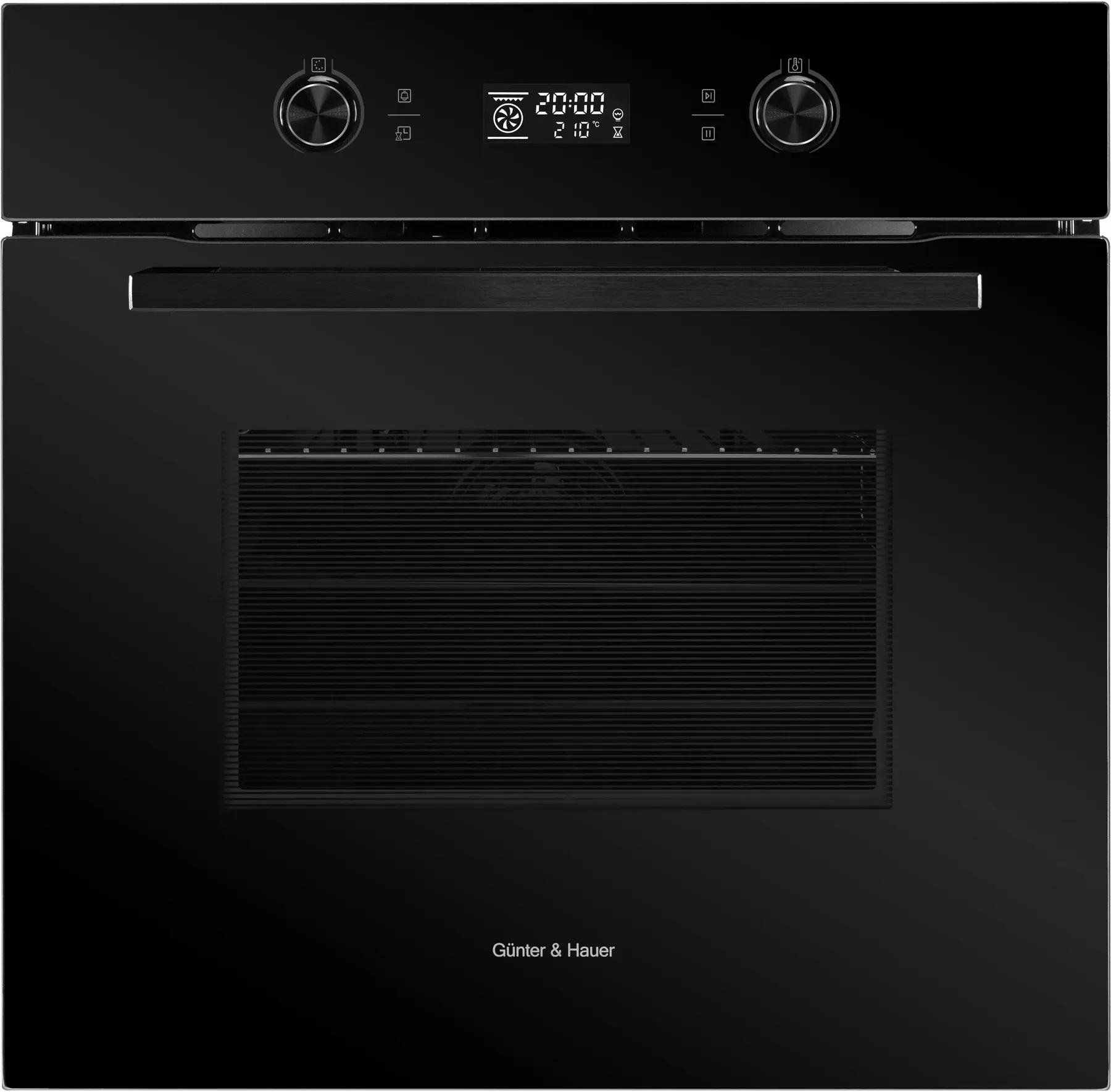 Духовой шкаф электрический Gunter&Hauer EOM 970 BL гриль конвекция и сенсорный дисплей 70 л Черный
