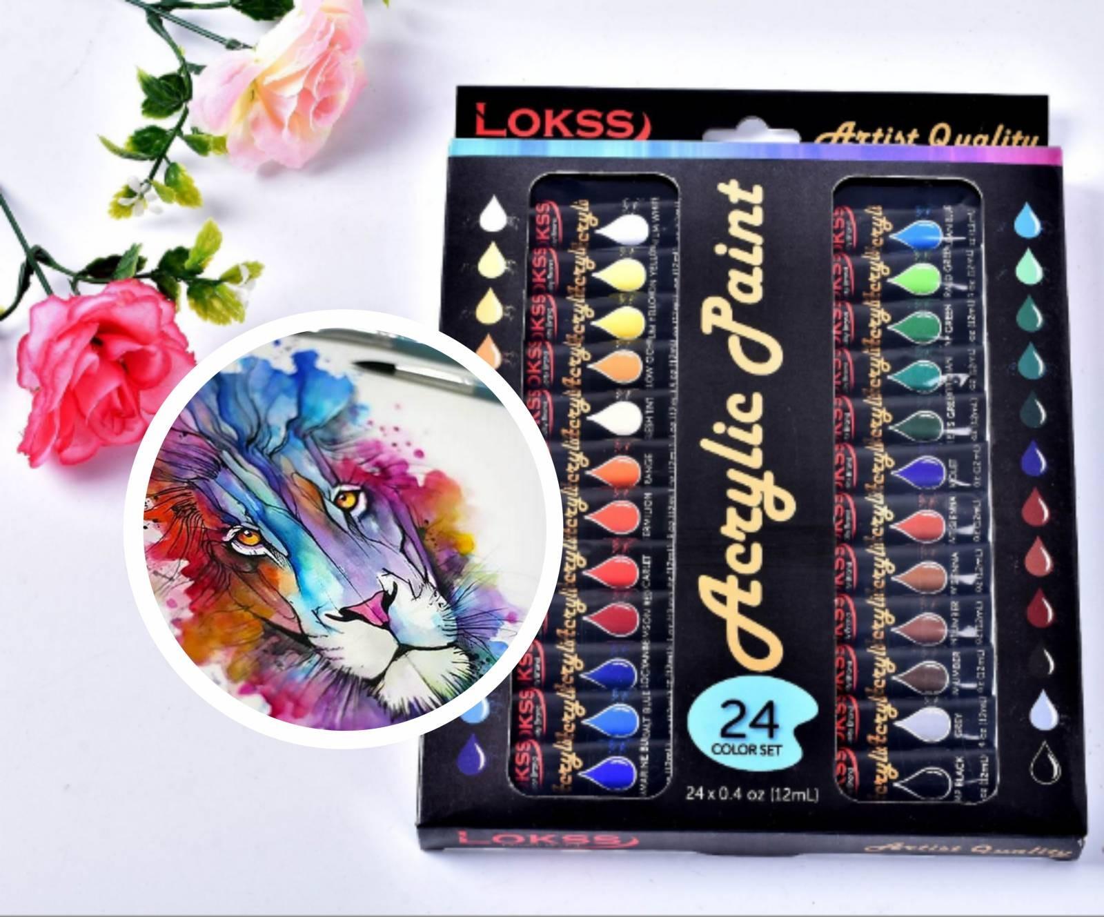 Акриловые краски Lokss 24 цвета в тубах - фото 2 Акриловые краски Lokss 24 цвета в тубах - фото 2