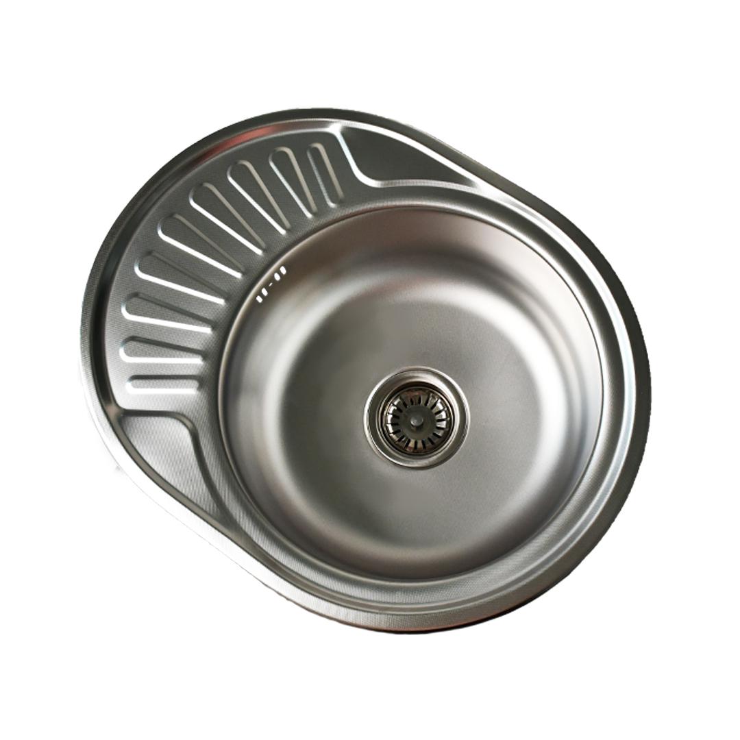 Мойка кухонная Lemax нержавеющая сталь декор сифон (LE-5002 DE) Мойка кухонная Lemax нержавеющая сталь декор сифон (LE-5002 DE)