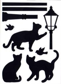 Декоративная наклейка Арт-Декор 26 Кошки и фонарь 50х70 см (2000000483788)