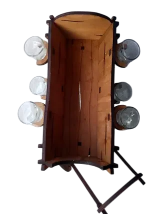 Органайзер для вина Хатка Тележка переносная для дома